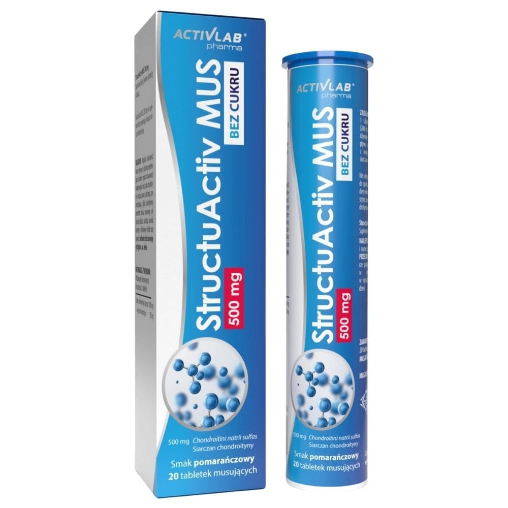 Activlab Pharma StructuActiv MUS 500 mg, Orange - 20 Effervescent Tablets