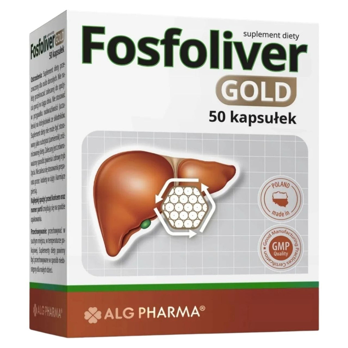 ALG Pharma Fosfoliver Gold - 50 Capsules