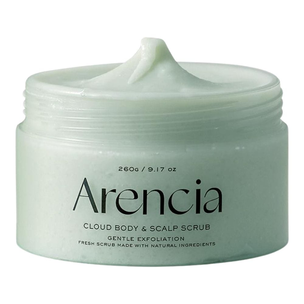 Arencia Fresh Cloud Body & Scalp Scrub, Mint and Lily - 260 g