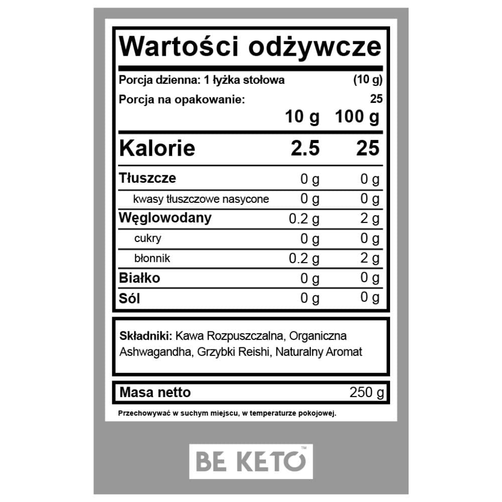 BeKeto Instant Coffee Chillout, French Vanilla - 250 g