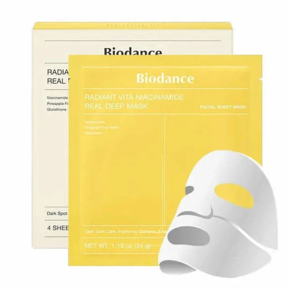 Biodance Radiant Vita Niacinamide Real Deep Mask - 4 Pieces