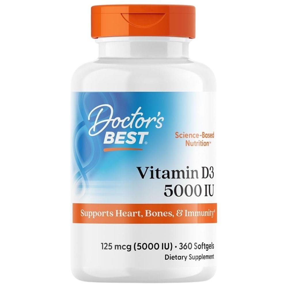 Doctor's Best Vitamin D3 5000 IU - 360 Softgels