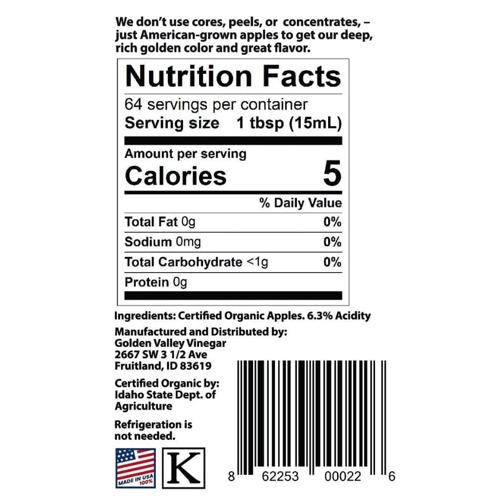 Fairchild's Organic Apple Cider Vinegar - 946 ml