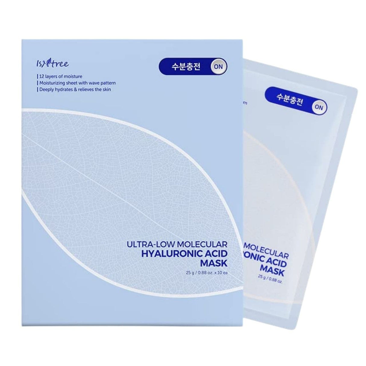 Isntree Ultra Low Molecular Hyaluronic Acid Mask - 10 Sheets