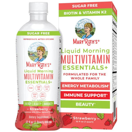 MaryRuth's Liquid Morning Multivitamin Essentials+, Strawberry - 946 ml