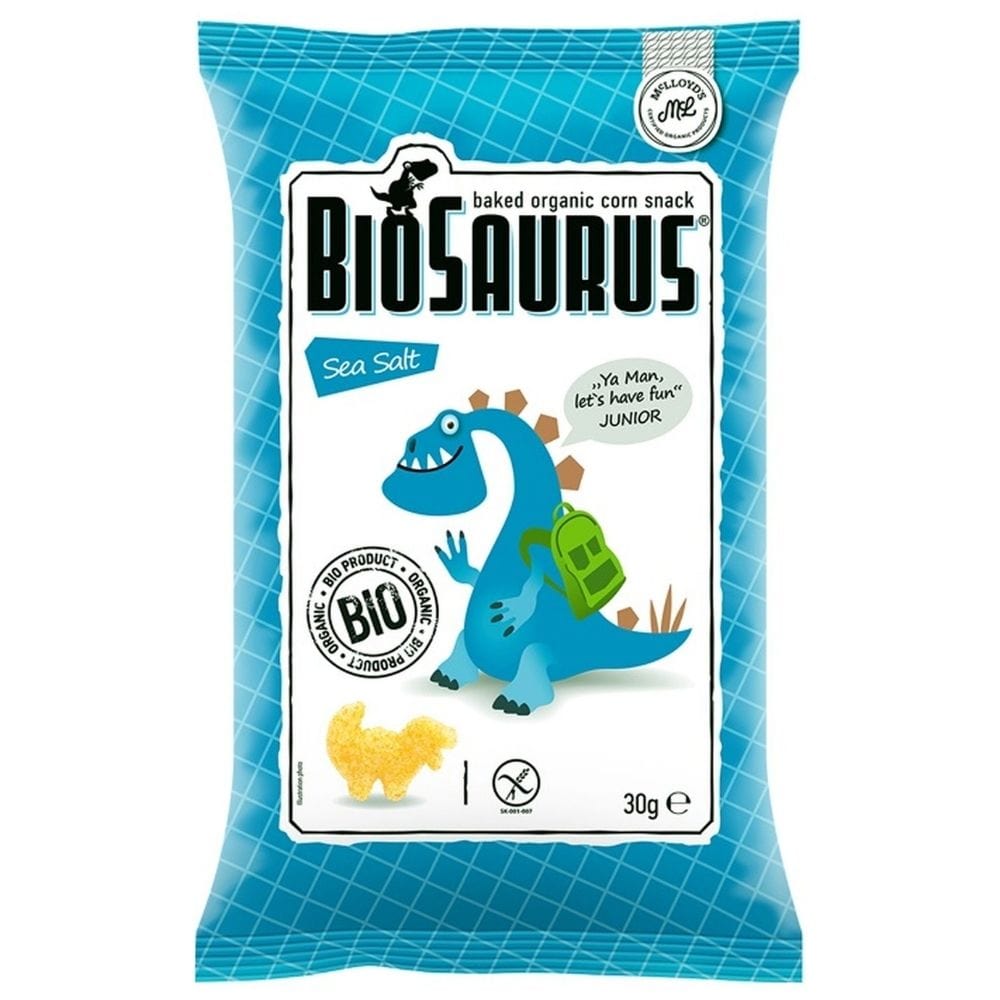 McLloyd's BioSaurus Gluten Free Sea Salt Corn Crisps - 30 g