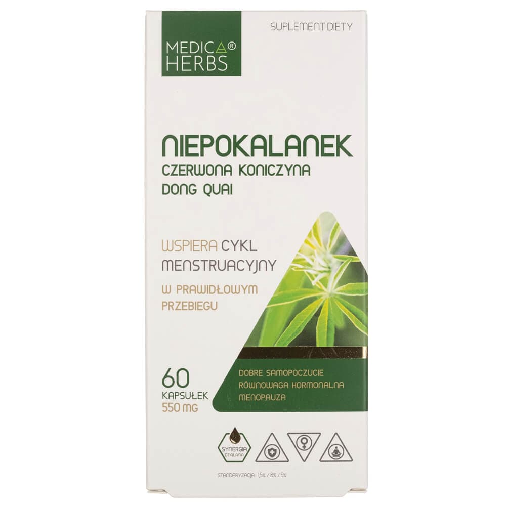 Medica Herbs Chasteberry Red Clover Dong Quai - 60 Capsules