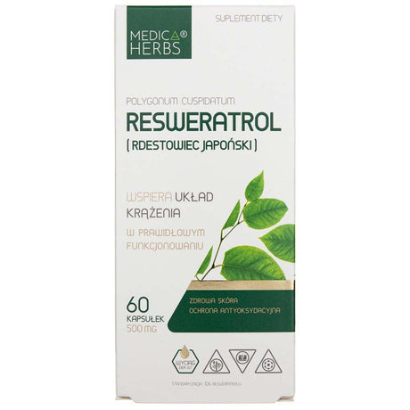 Medica Herbs Resveratrol (Japanese Knotweed) 500 mg - 60 Capsules