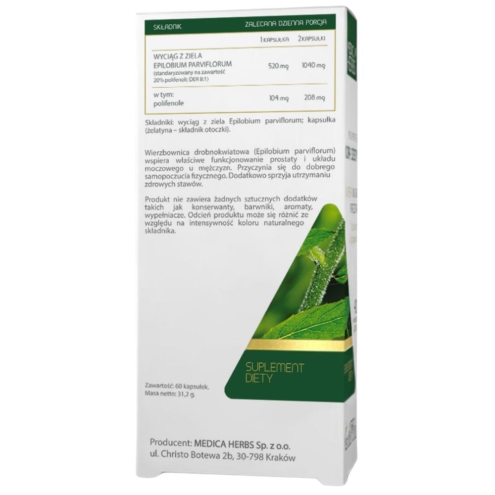 Medica Herbs Small-Flowered Willow 520 mg - 60 Capsules