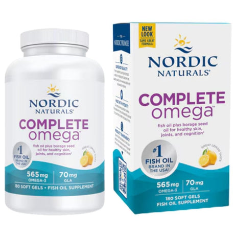 Nordic Naturals Complete Omega 3,6,9, Lemon - 180 Capsules