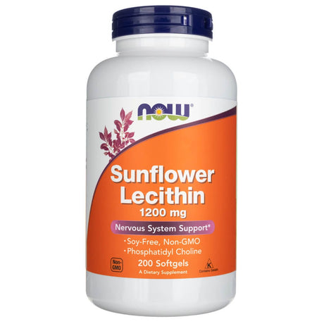 Now Foods Sunflower Lecithin 1200 mg - 200 Capsules