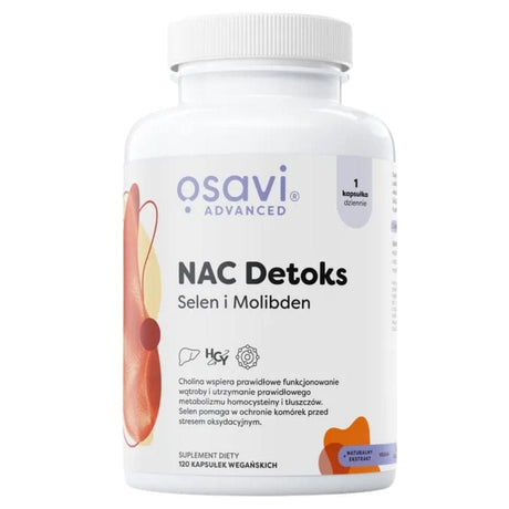 Osavi NAC Detox, Selenium and Molybdenum - 120 Capsules