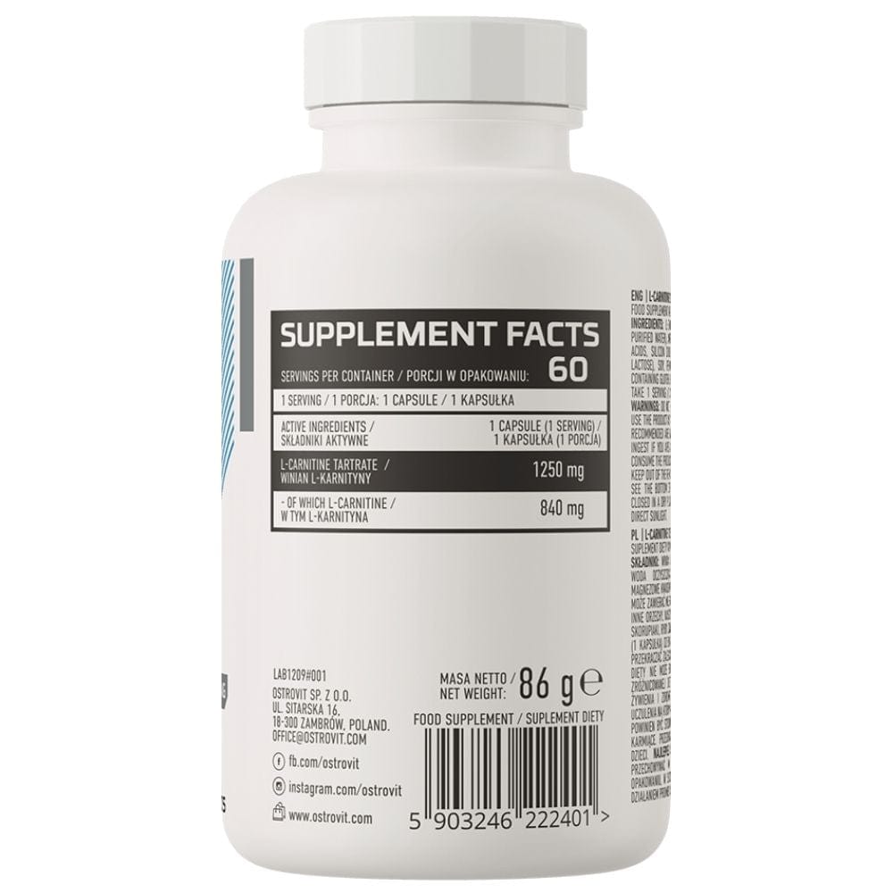 Ostrovit L-Carnitine 1250 - 60 Capsules