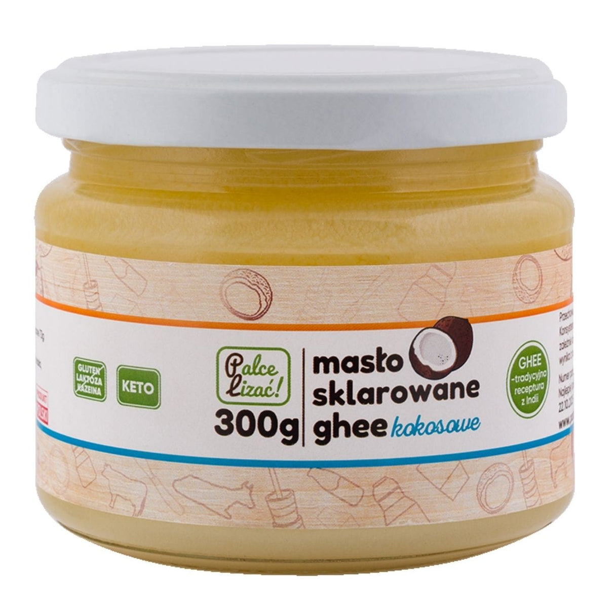 Palce Lizać Clarified Ghee Butter, Coconut - 300 g
