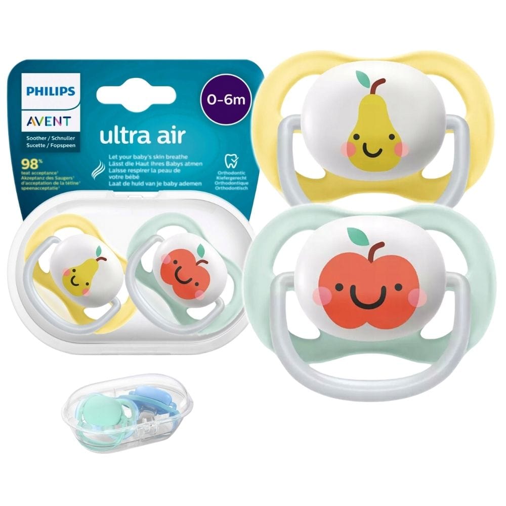 Philips Avent Ultra Air Pacifier, 0-6 Months - 2 Pieces