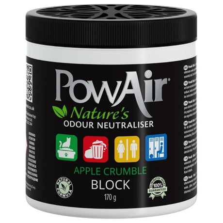 PowAir Block Odor Neutralizer, Apple Crumble - 170 g