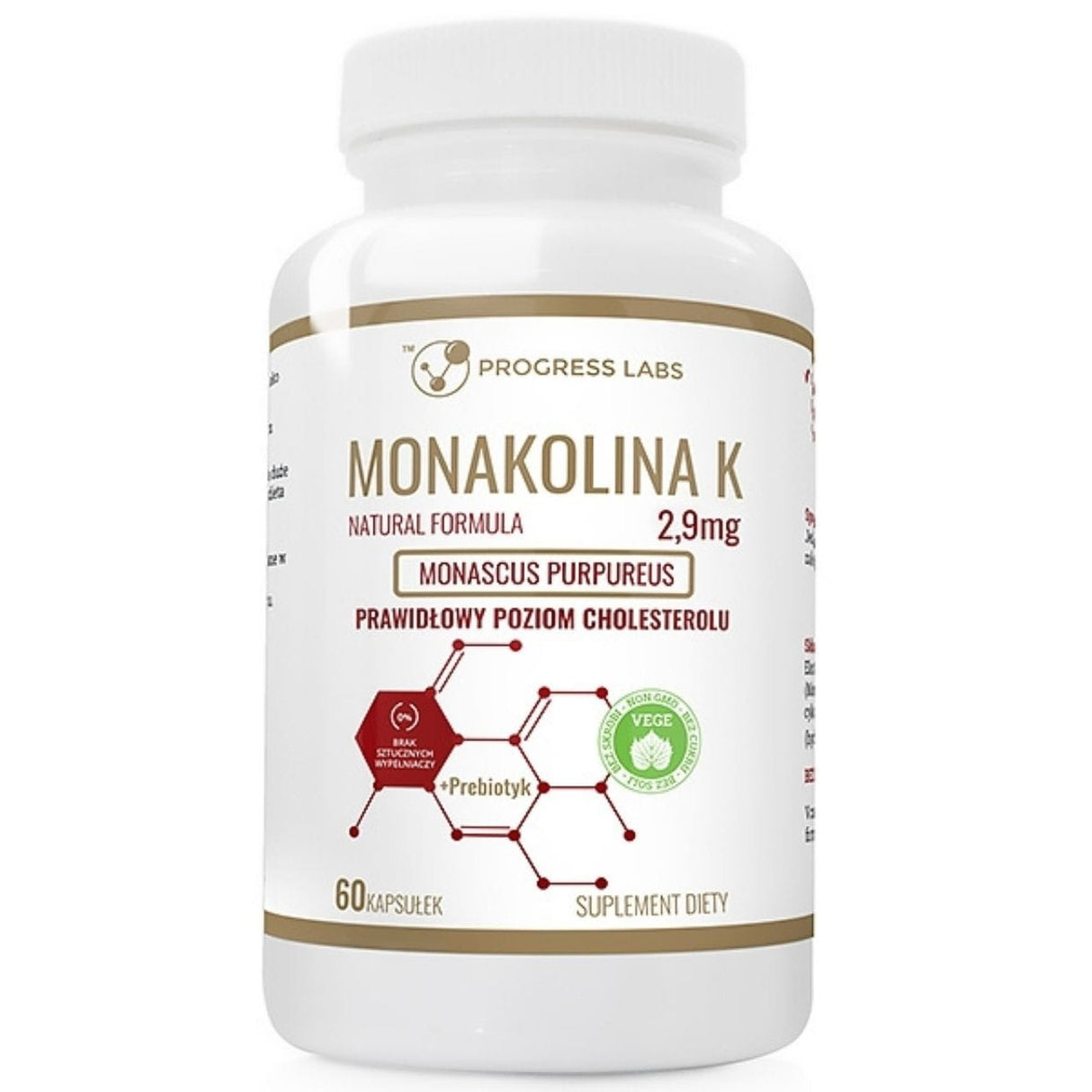 Progress Labs Monakolin K - 60 Capsules