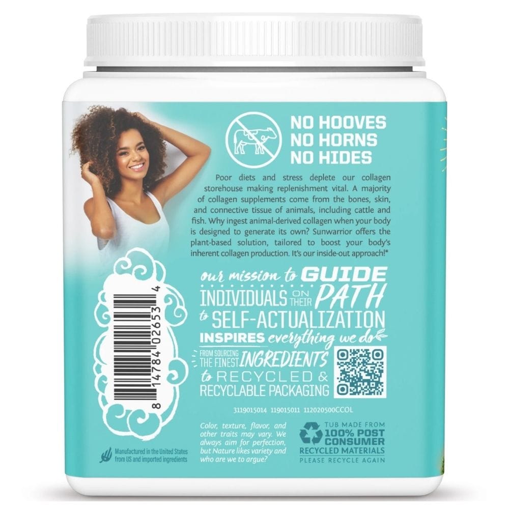 Sunwarrior Collagen Building Protein Peptides, Chocolate Fudge - 500 g