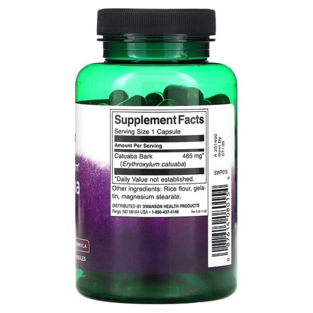 Swanson Full Spectrum Catuaba Bark - 120 Capsules