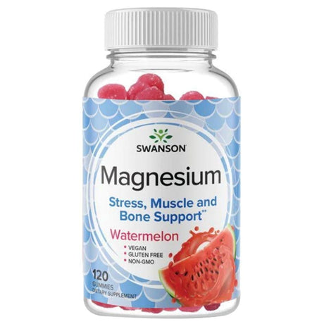 Swanson Magnesium, Watermelon - 120 Gummies