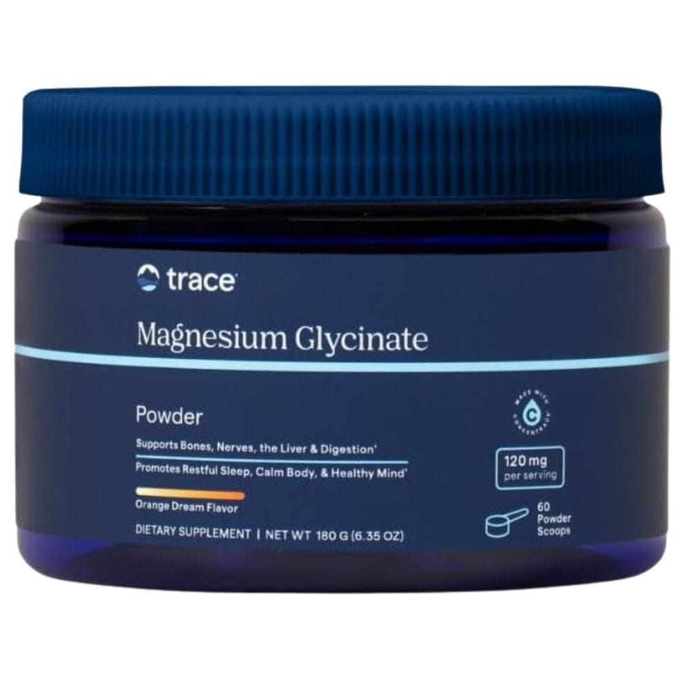 Trace Minerals Magnesium Glycinate, Orange with Vanilla - 180 g
