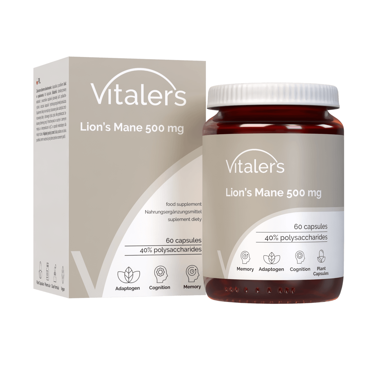 Vitaler's Lion's Mane 500 mg - 60 Capsules