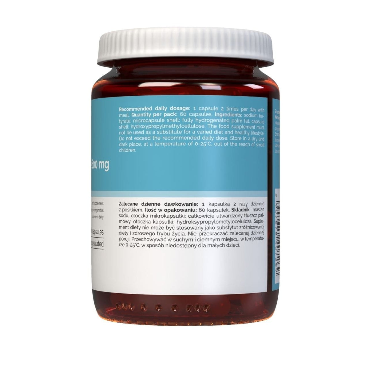 Vitaler's Sodium Butyrate 600 mg - 60 Capsules