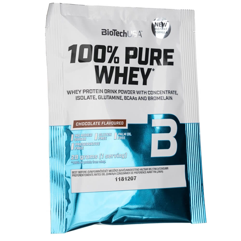 BioTech USA 100% Pure Whey, Chocolate Flavoured - 28 g
