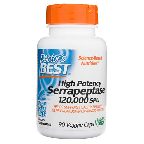 Doctor's Best Serrapeptase 120,000 SPU - 90 Veg Capsules