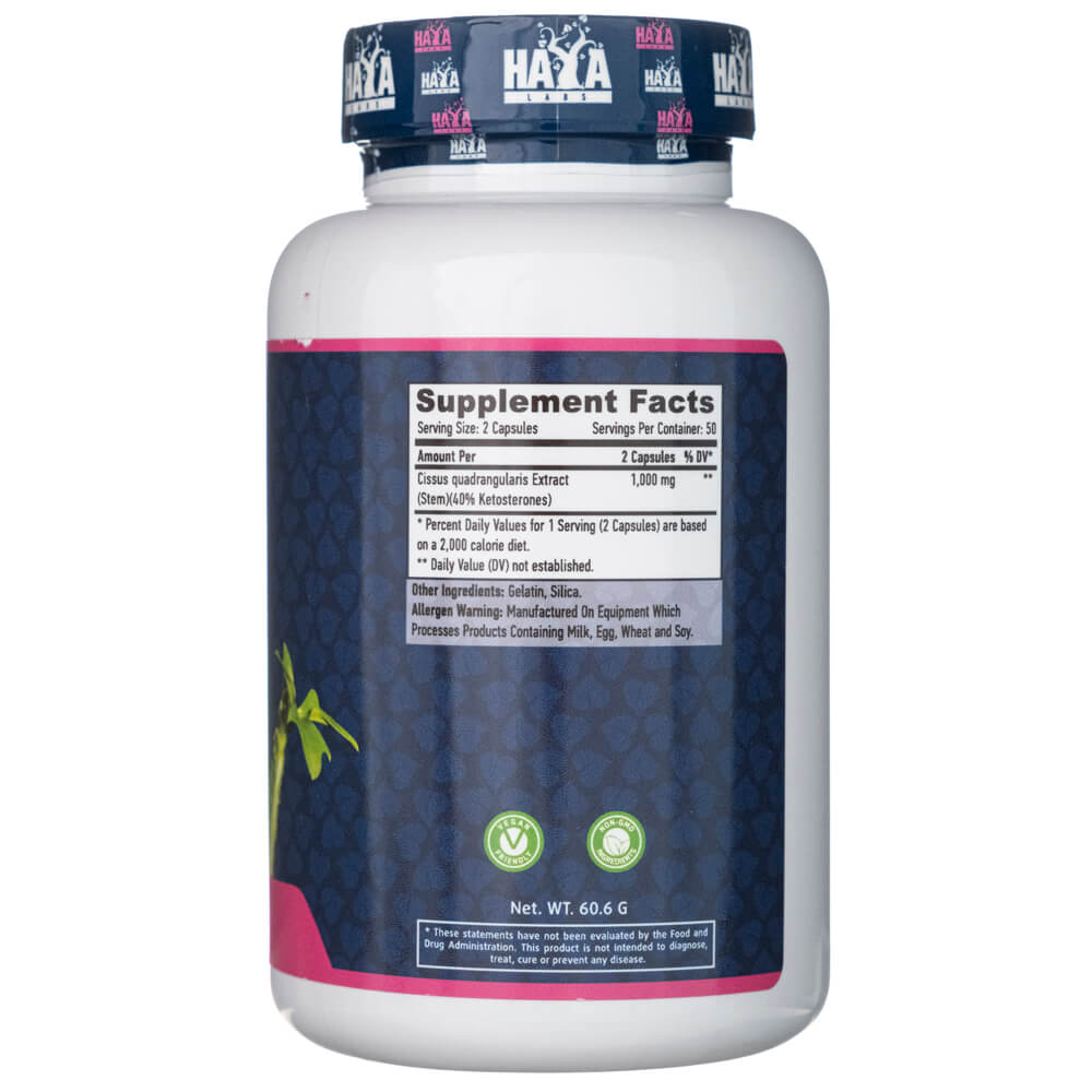 Haya Labs Cissus 500 mg - 100 Capsules