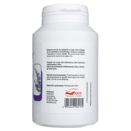 Aliness Chasteberry Vitex (Vitex Agnus-Castus) 500 mg – 100 Capsules