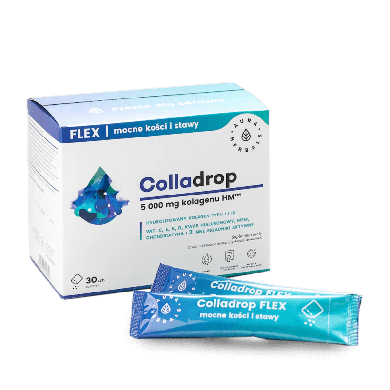 Aura Herbals Colladrop Flex Marine Collagen 5000 mg - 30 Sachets