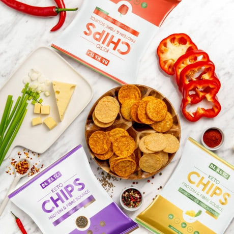 BeKeto Keto Chips Swiss Cheese & French Onion - 30 g