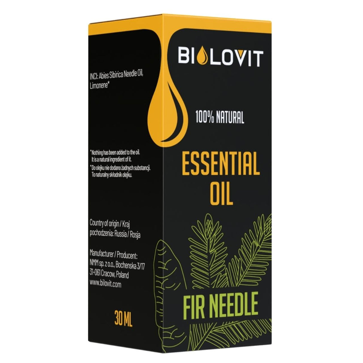 Bilovit Siberian Fir Essential Oil - 30 ml
