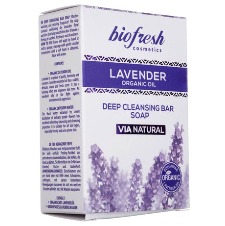 BioFresh Organic Lavender Bar Soap - 100 g