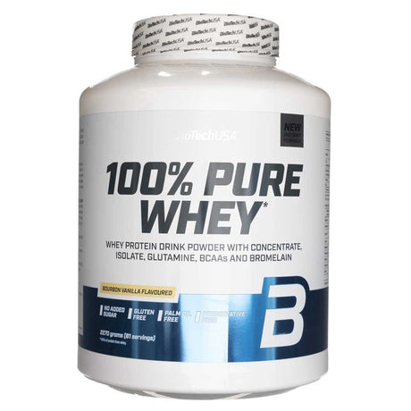 BioTech USA 100% Pure Whey, Bourbon Vanilla Flavoured - 2270 g