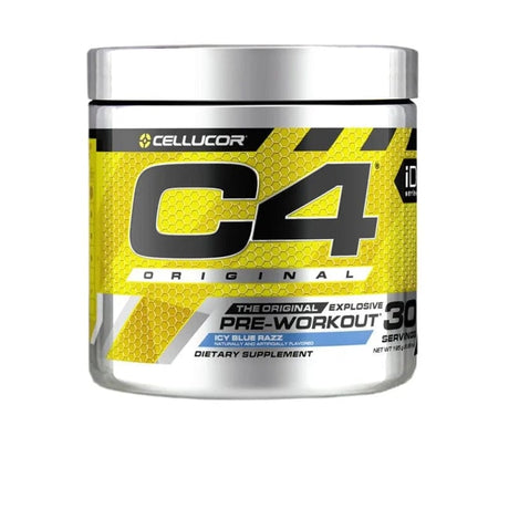 Cellucor C4 Original Pre-Workout, Ice Blue Raspberry - 195 g