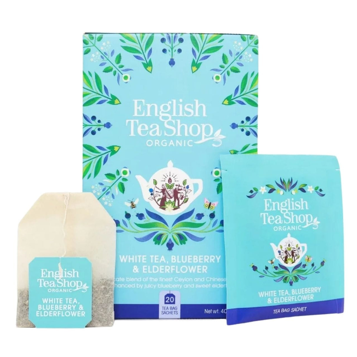 English Tea Shop White Tea with Wild Lilac and Blueberry  – 20 Sachets