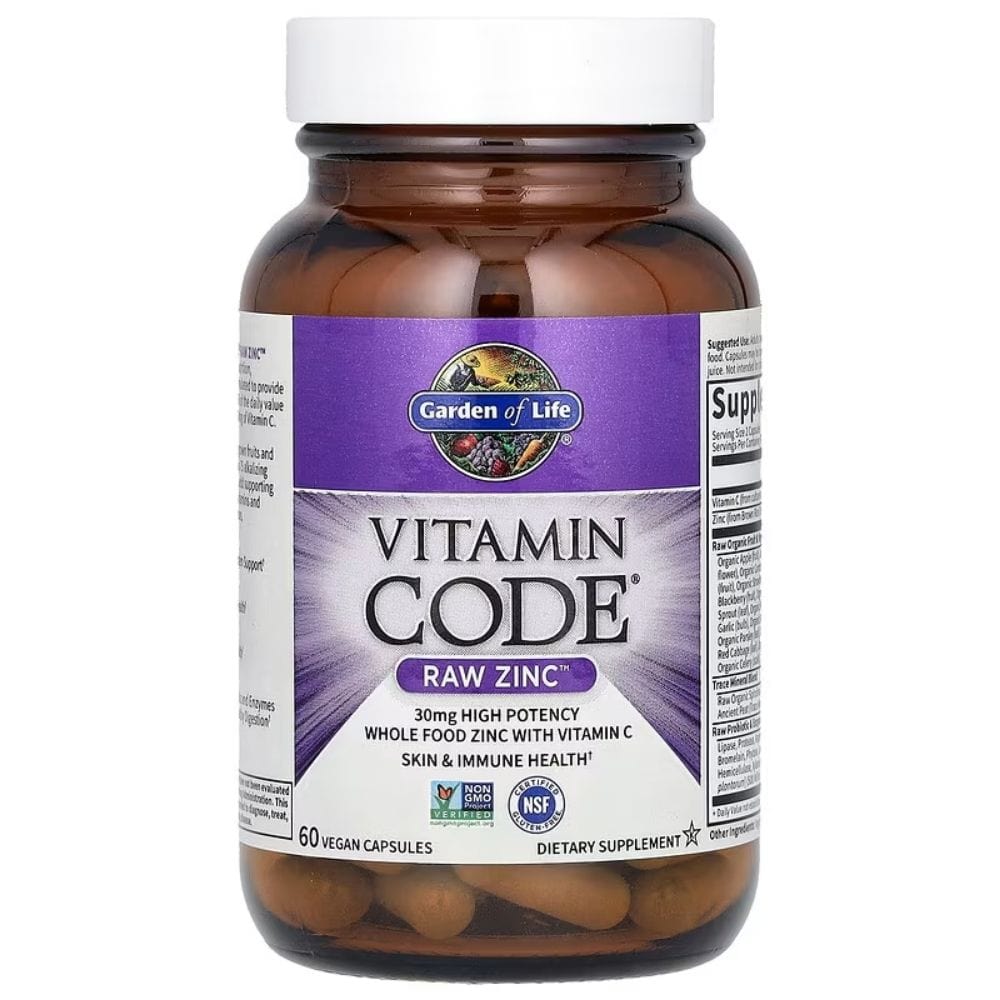 Garden of Life Vitamin Code RAW Zinc - 60 Capsules