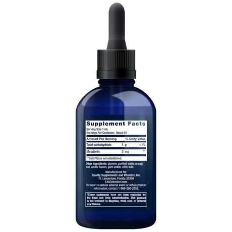 Life Extension Fast-Acting Liquid Melatonin - 59 ml