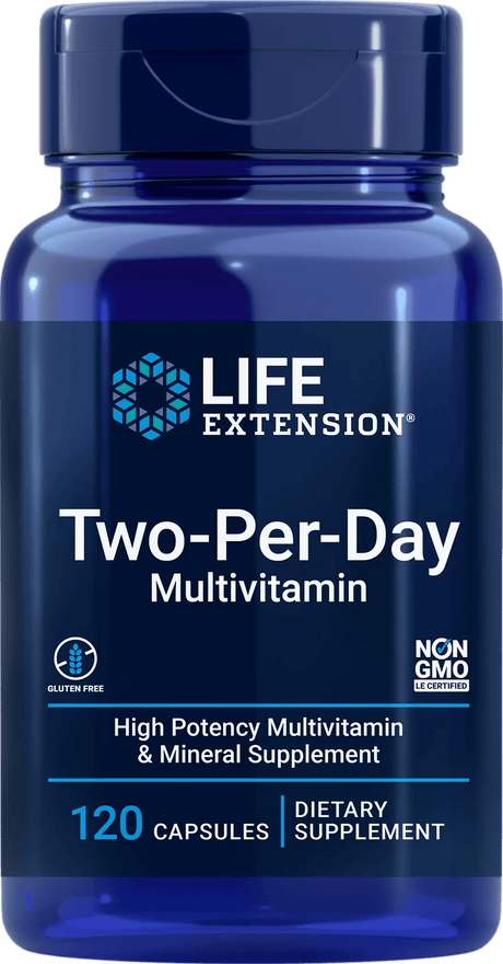 Life Extension Two-Per-Day Capsules (Multivitamin) - 120 Capsules