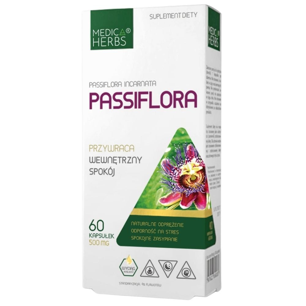 Medica Herbs Passionflower 500 mg - 60 Capsules