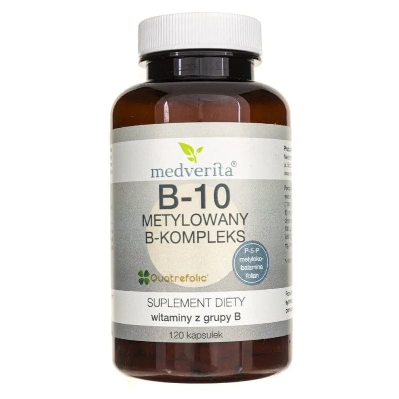 Complexe De Vitamines B Méthylées Medverita B-50 - 120 Capsules - Neuf Sous Blister