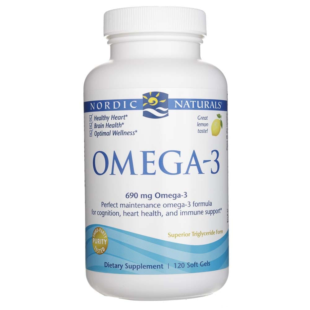 Nordic Naturals Omega-3 690 mg, Lemon - 120 Softgels