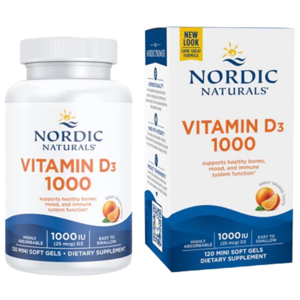 Nordic Naturals Vitamin D3 1000, Orange - 120 Mini Capsules