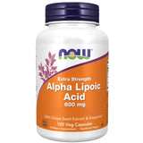 Now Foods Alpha Lipoic Acid, Extra Strength 600 mg - 120 Veg Capsules