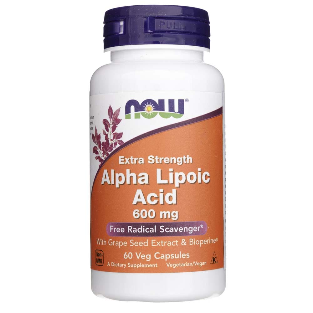 Now Foods Alpha Lipoic Acid, Extra Strength 600 mg - 60 Veg Capsules