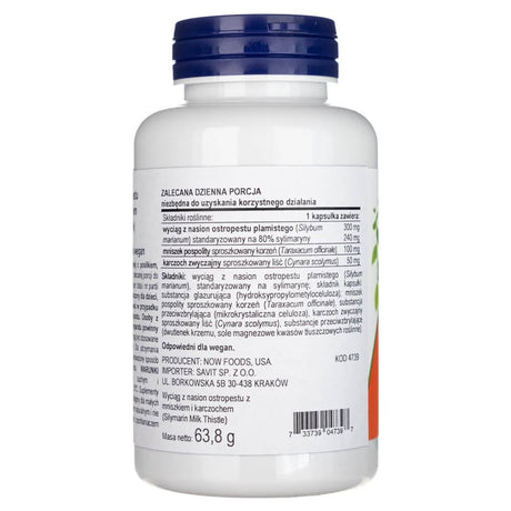 Now Foods Silymarin Milk Thistle 300 mg - 100 Capsules