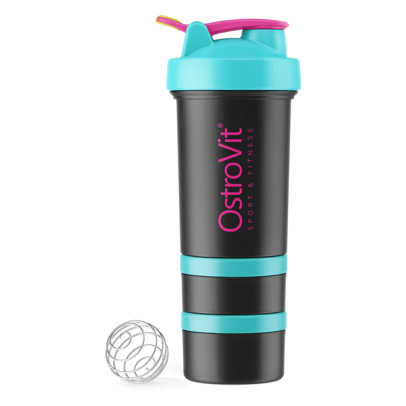 OstroVit Shaker Premium, Blue-Black - 450 ml