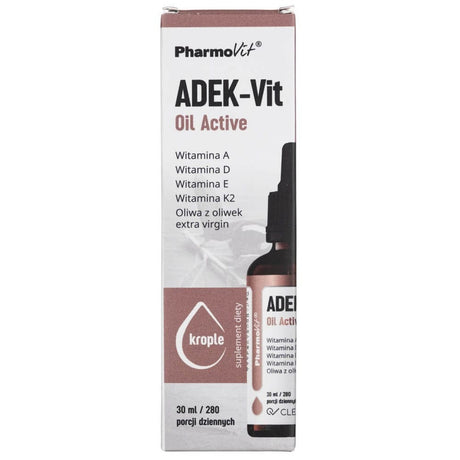 PharmoVit ADEK-Vit Oil Active, Vitamins in Drops - 30 ml